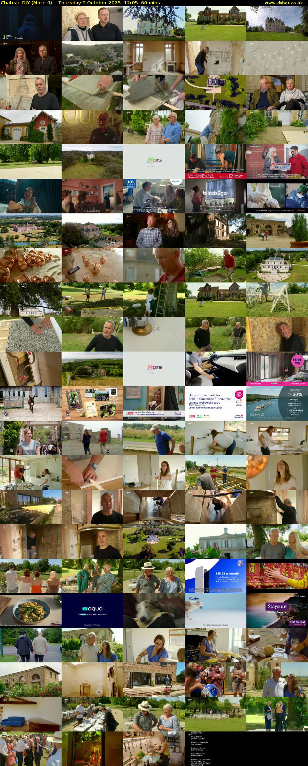 Chateau DIY (More 4) Thursday 9 October 2025 12:05 - 13:05