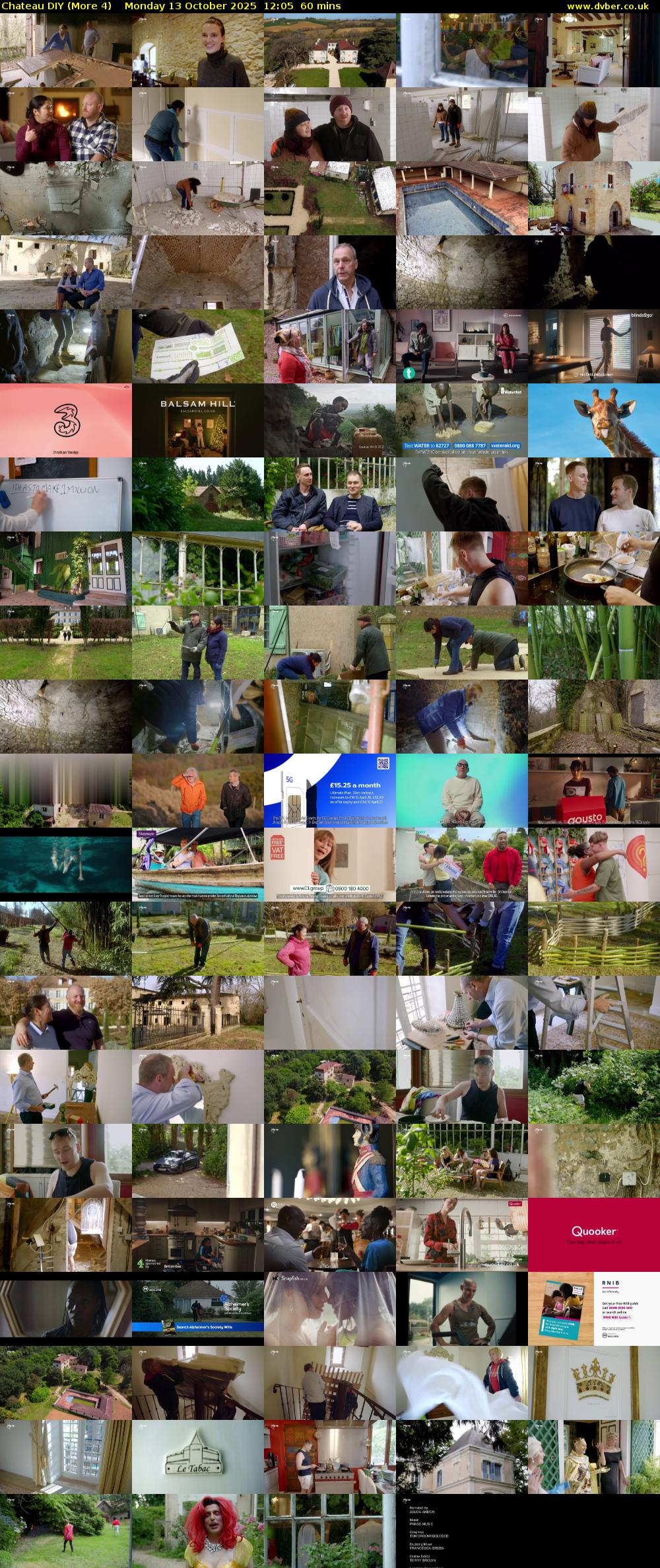 Chateau DIY (More 4) Monday 13 October 2025 12:05 - 13:05