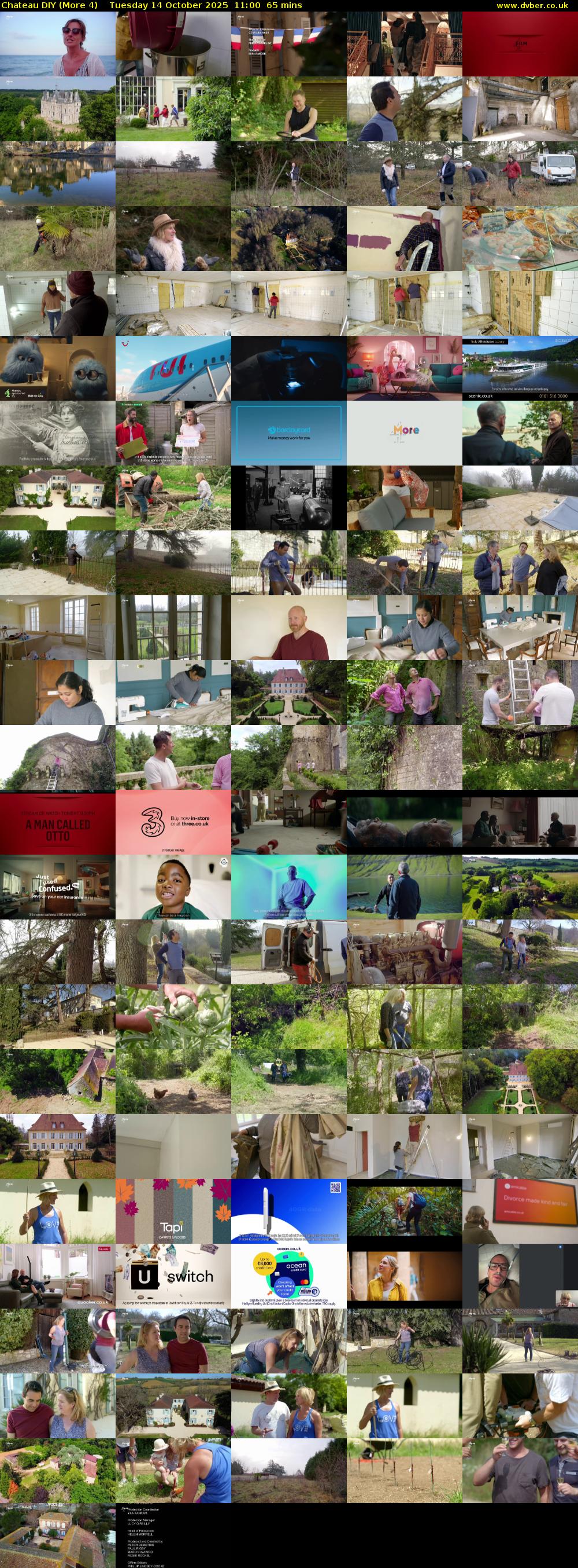 Chateau DIY (More 4) Tuesday 14 October 2025 11:00 - 12:05