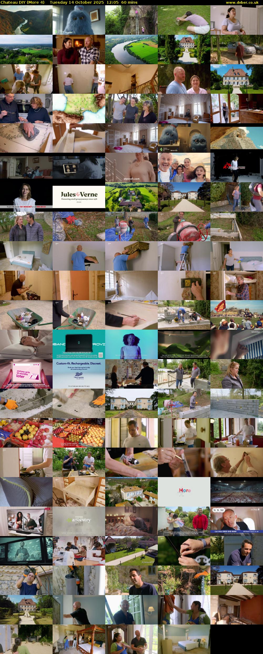 Chateau DIY (More 4) Tuesday 14 October 2025 12:05 - 13:05