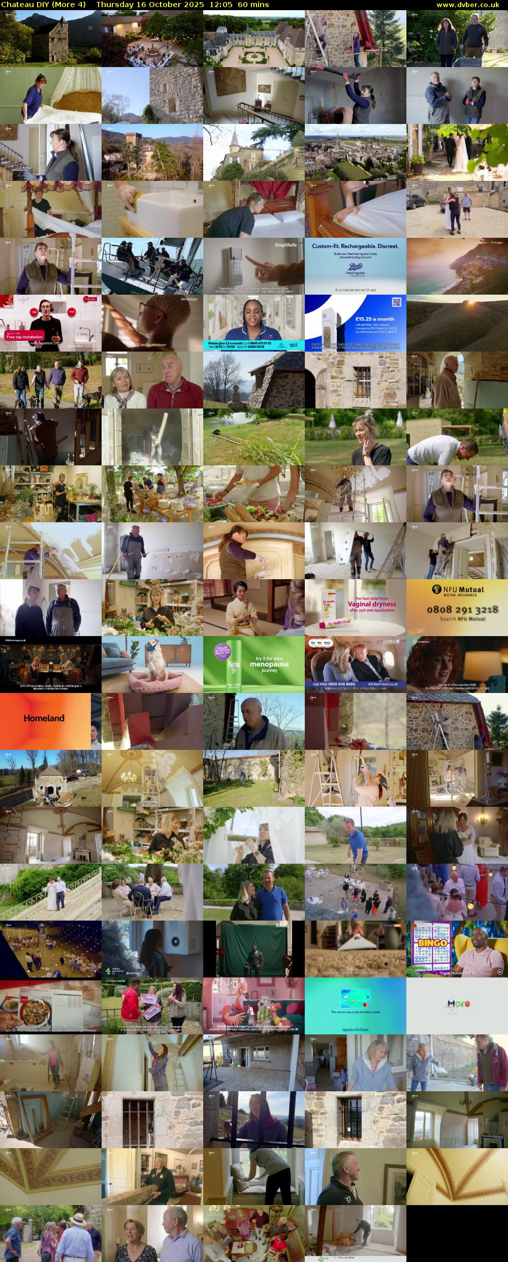 Chateau DIY (More 4) Thursday 16 October 2025 12:05 - 13:05