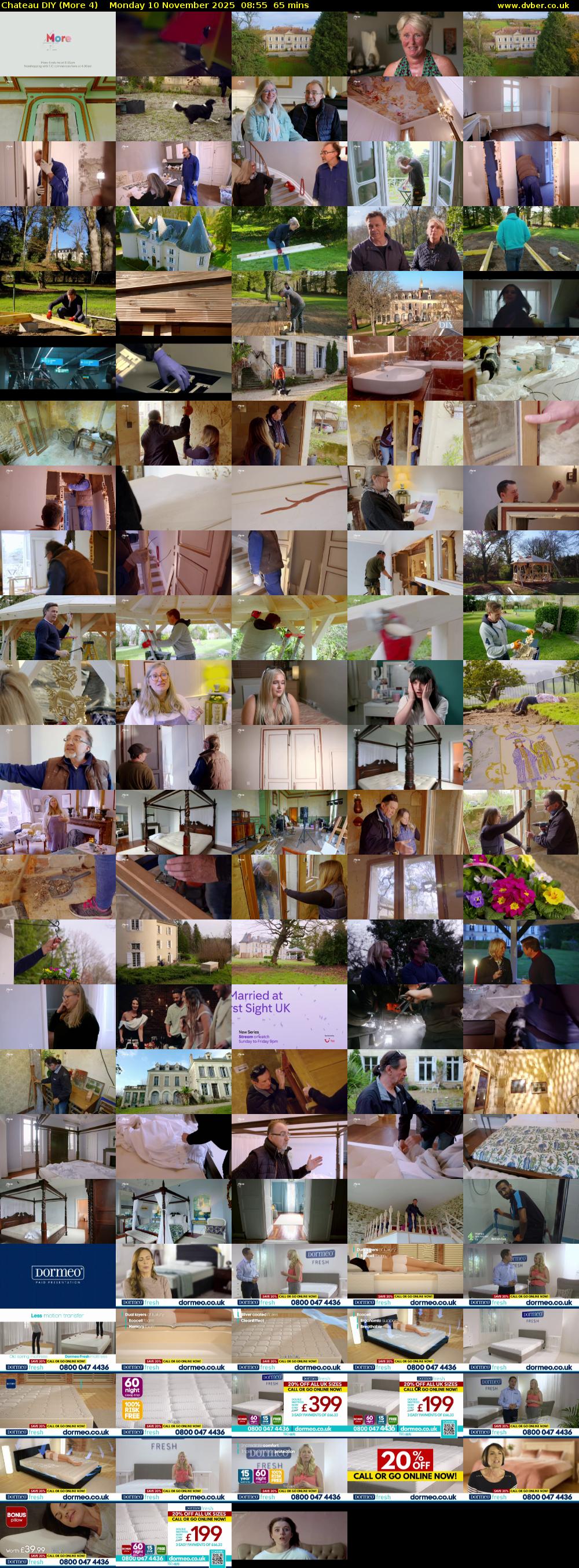 Chateau DIY (More 4) Monday 10 November 2025 08:55 - 10:00
