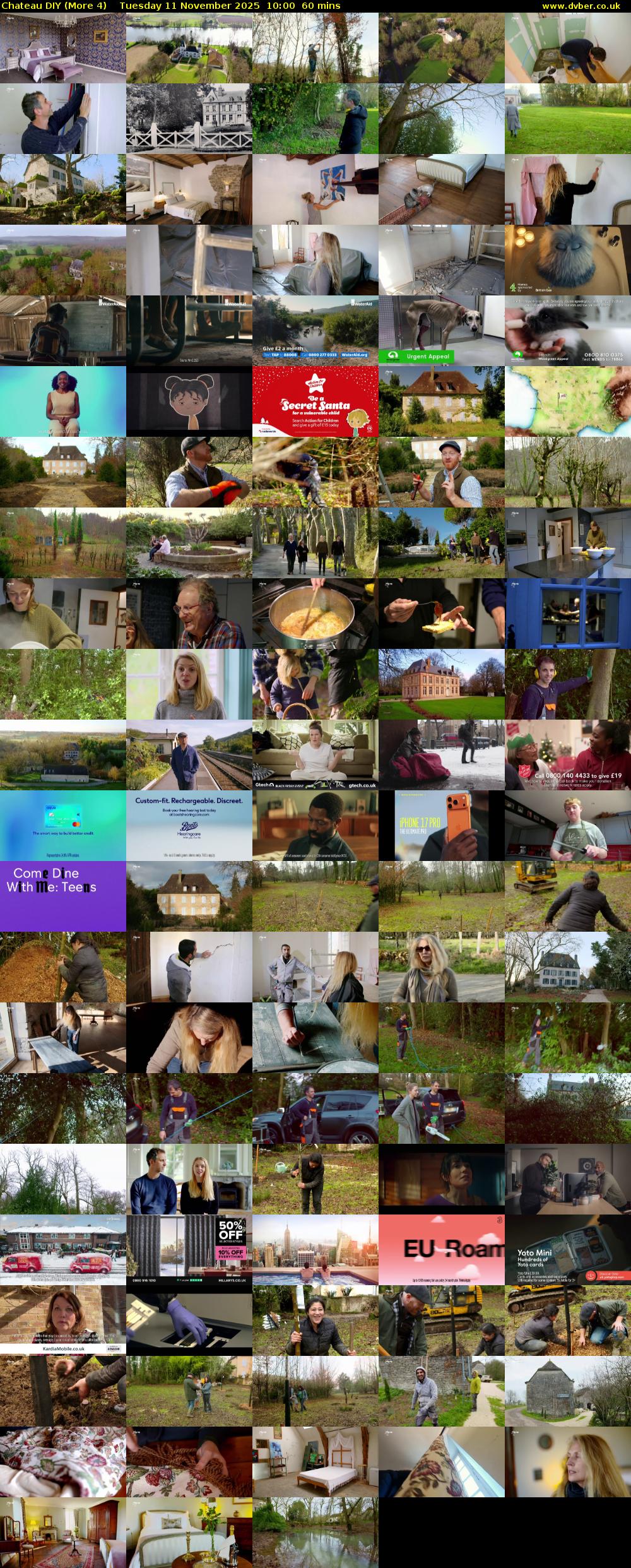 Chateau DIY (More 4) Tuesday 11 November 2025 10:00 - 11:00