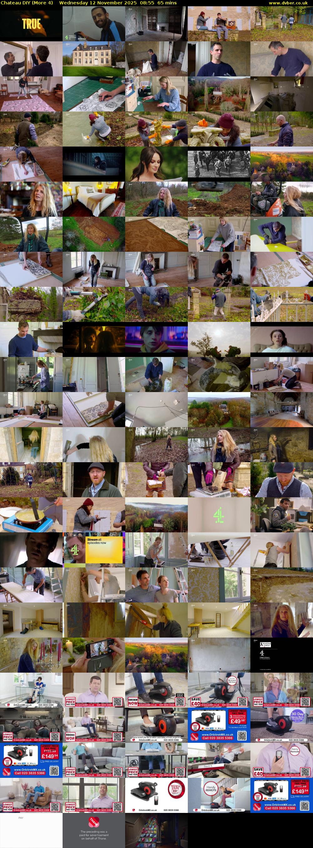 Chateau DIY (More 4) Wednesday 12 November 2025 08:55 - 10:00