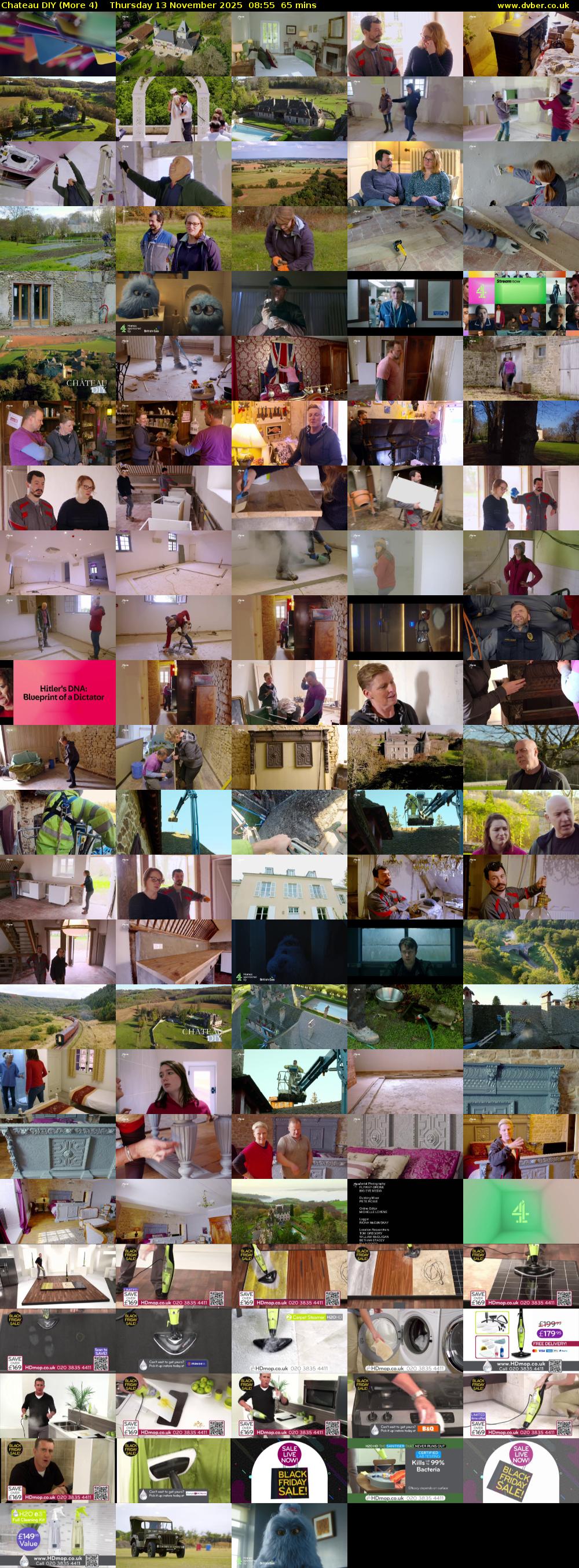 Chateau DIY (More 4) Thursday 13 November 2025 08:55 - 10:00
