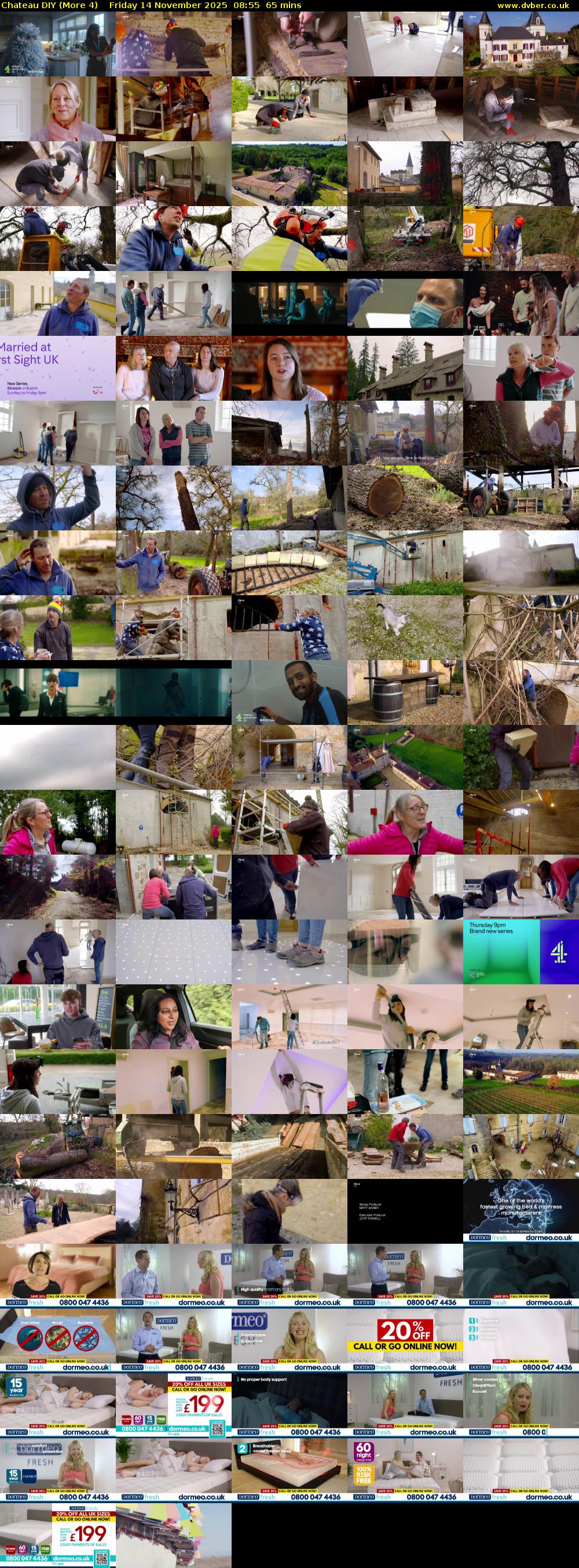 Chateau DIY (More 4) Friday 14 November 2025 08:55 - 10:00