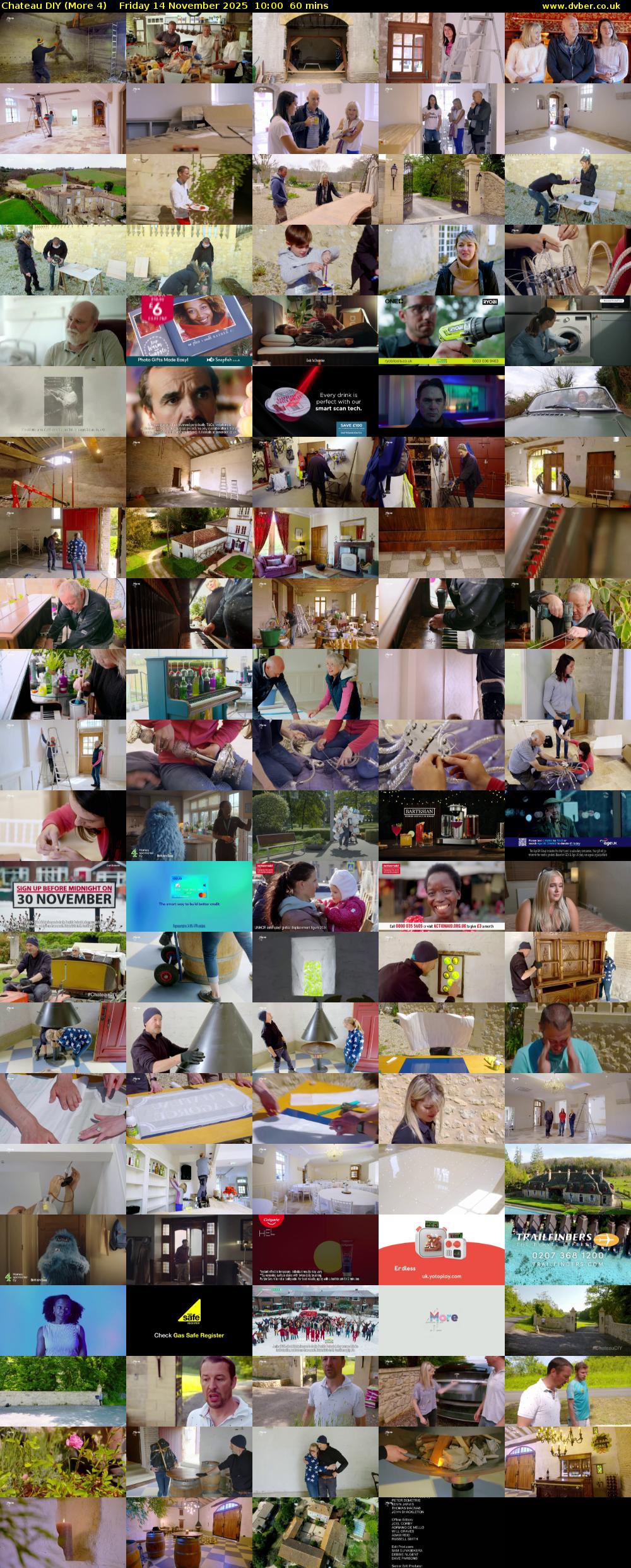 Chateau DIY (More 4) Friday 14 November 2025 10:00 - 11:00