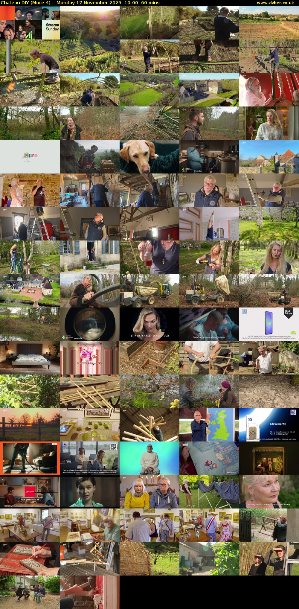 Chateau DIY (More 4) Monday 17 November 2025 10:00 - 11:00