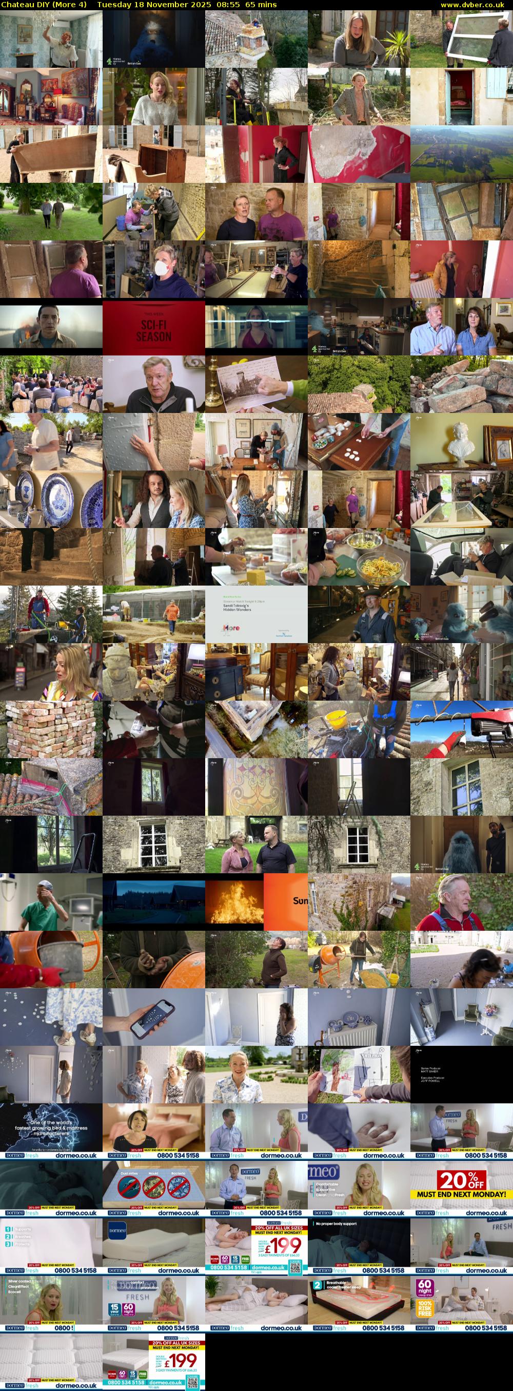 Chateau DIY (More 4) Tuesday 18 November 2025 08:55 - 10:00