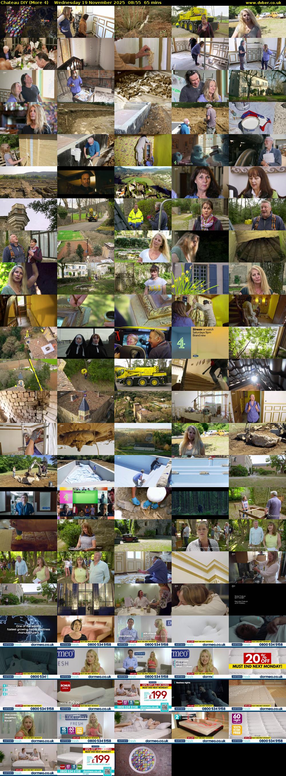 Chateau DIY (More 4) Wednesday 19 November 2025 08:55 - 10:00