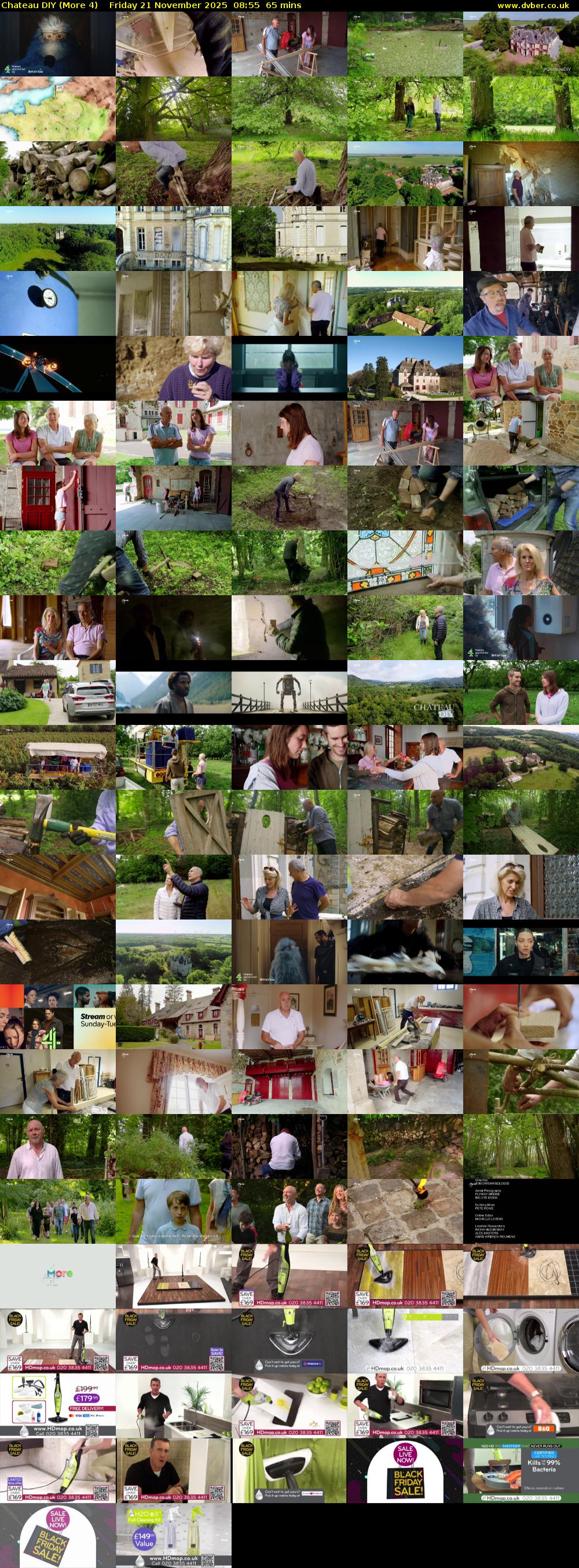Chateau DIY (More 4) Friday 21 November 2025 08:55 - 10:00