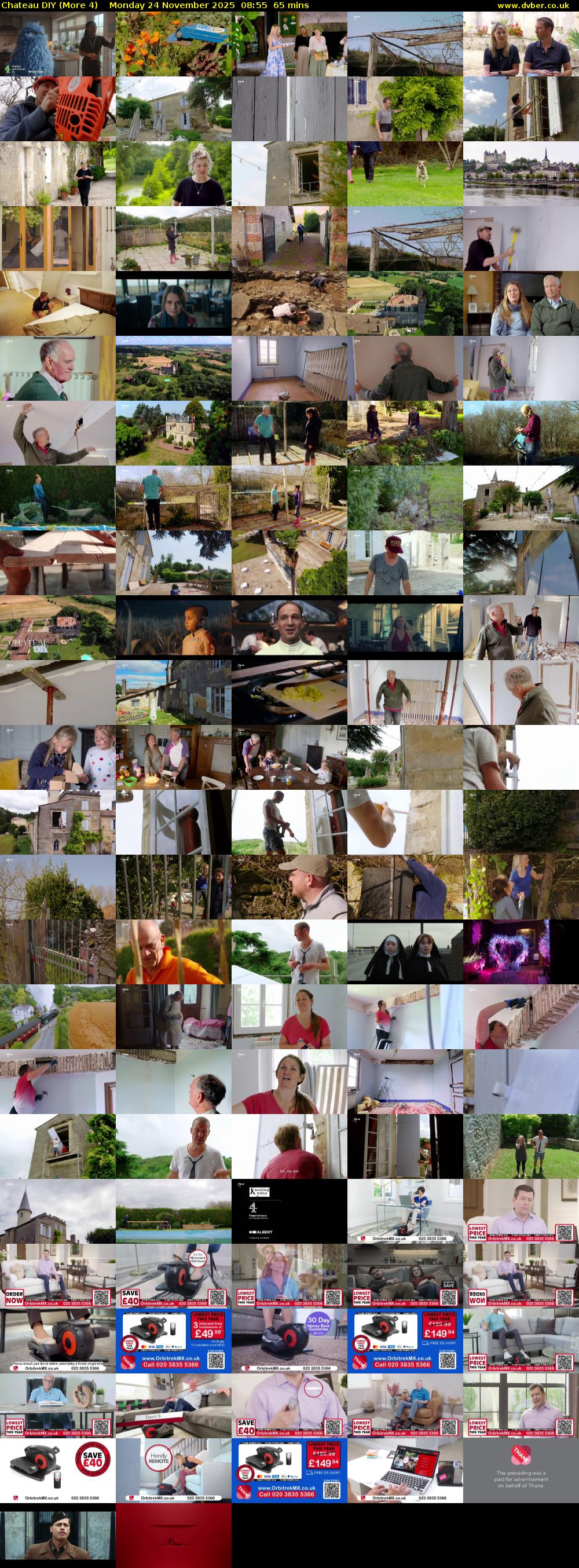 Chateau DIY (More 4) Monday 24 November 2025 08:55 - 10:00