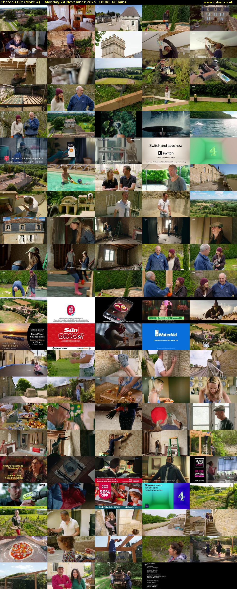 Chateau DIY (More 4) Monday 24 November 2025 10:00 - 11:00