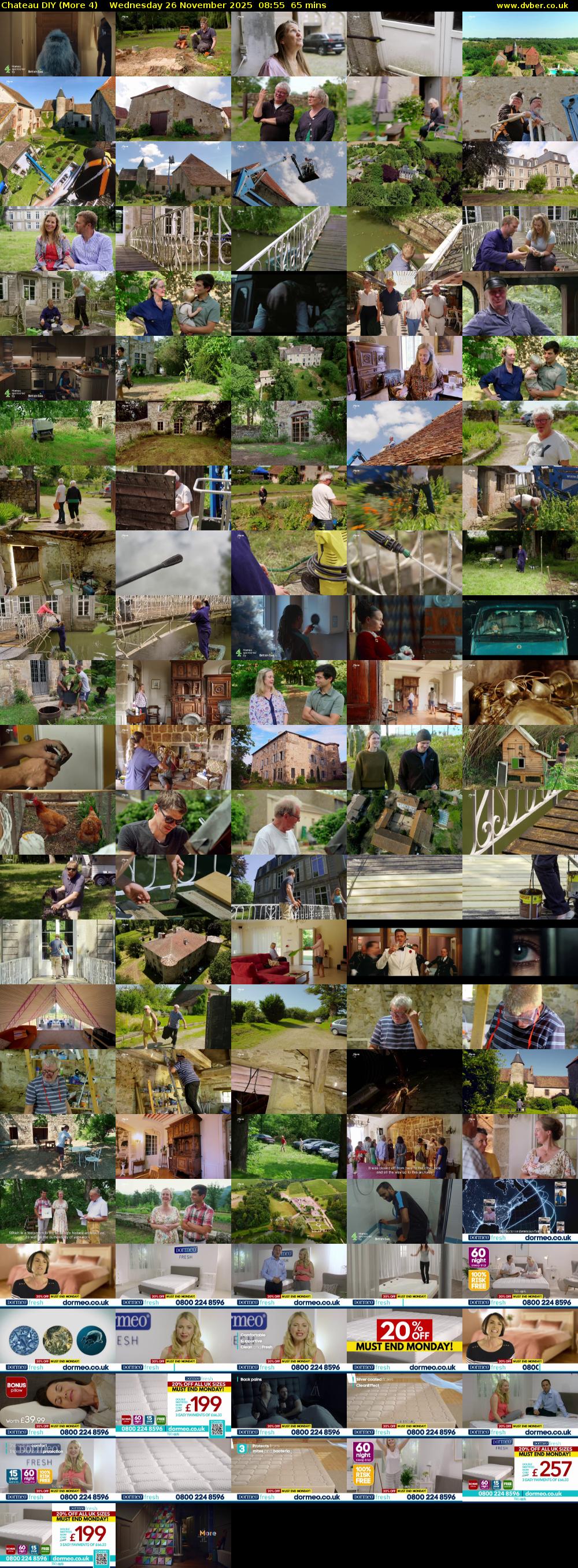 Chateau DIY (More 4) Wednesday 26 November 2025 08:55 - 10:00