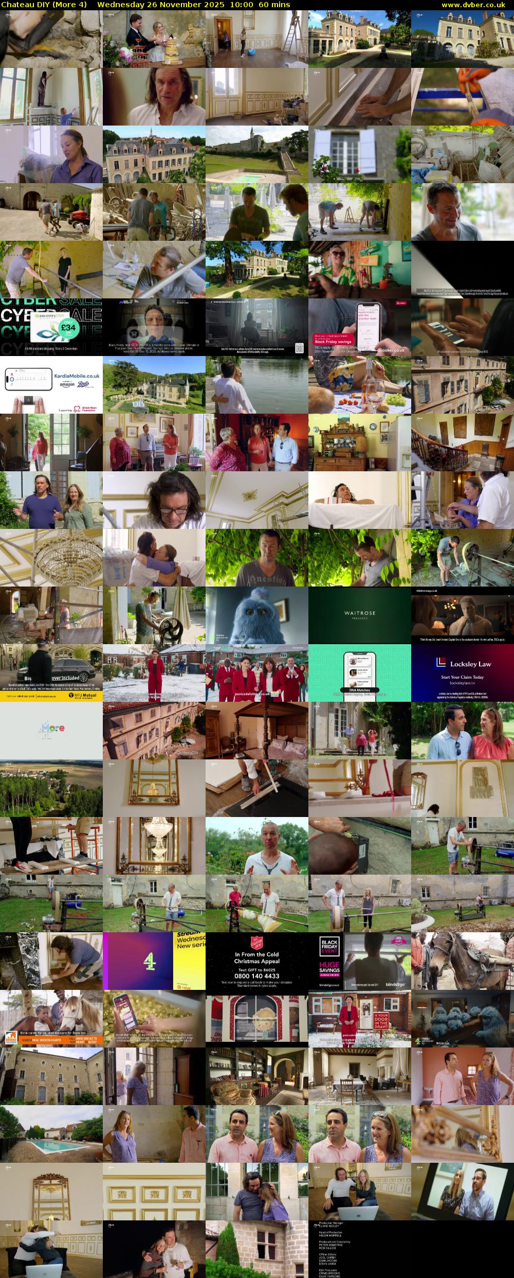 Chateau DIY (More 4) Wednesday 26 November 2025 10:00 - 11:00