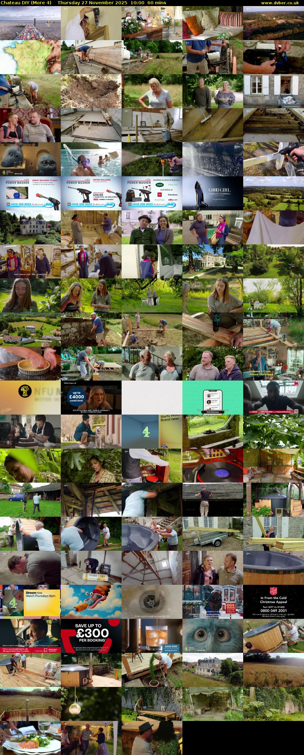 Chateau DIY (More 4) Thursday 27 November 2025 10:00 - 11:00