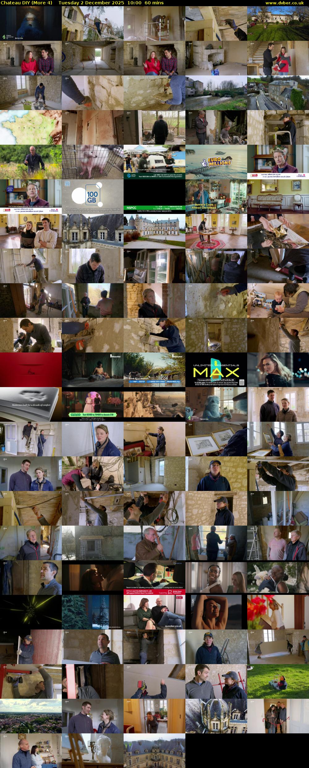 Chateau DIY (More 4) Tuesday 2 December 2025 10:00 - 11:00