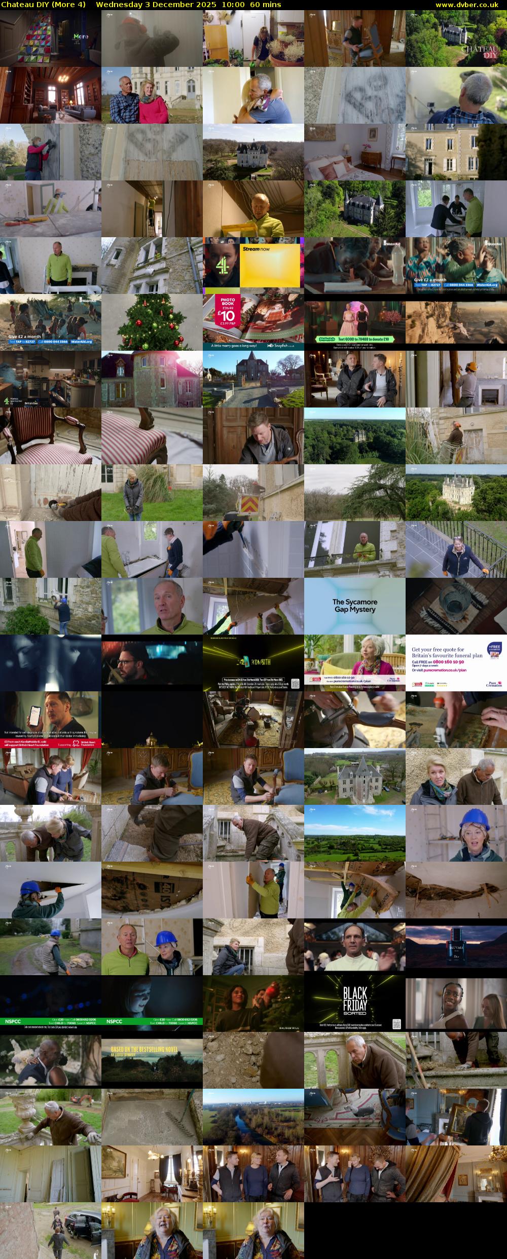 Chateau DIY (More 4) Wednesday 3 December 2025 10:00 - 11:00