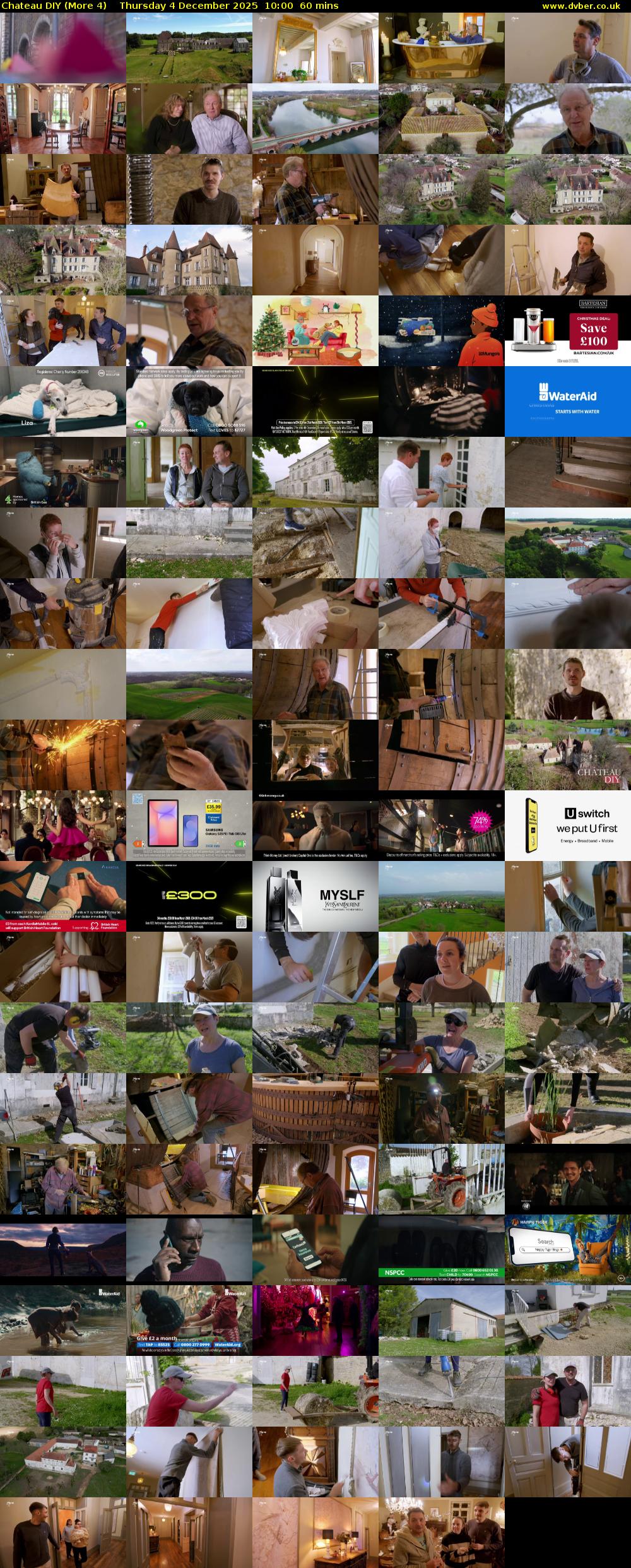 Chateau DIY (More 4) Thursday 4 December 2025 10:00 - 11:00