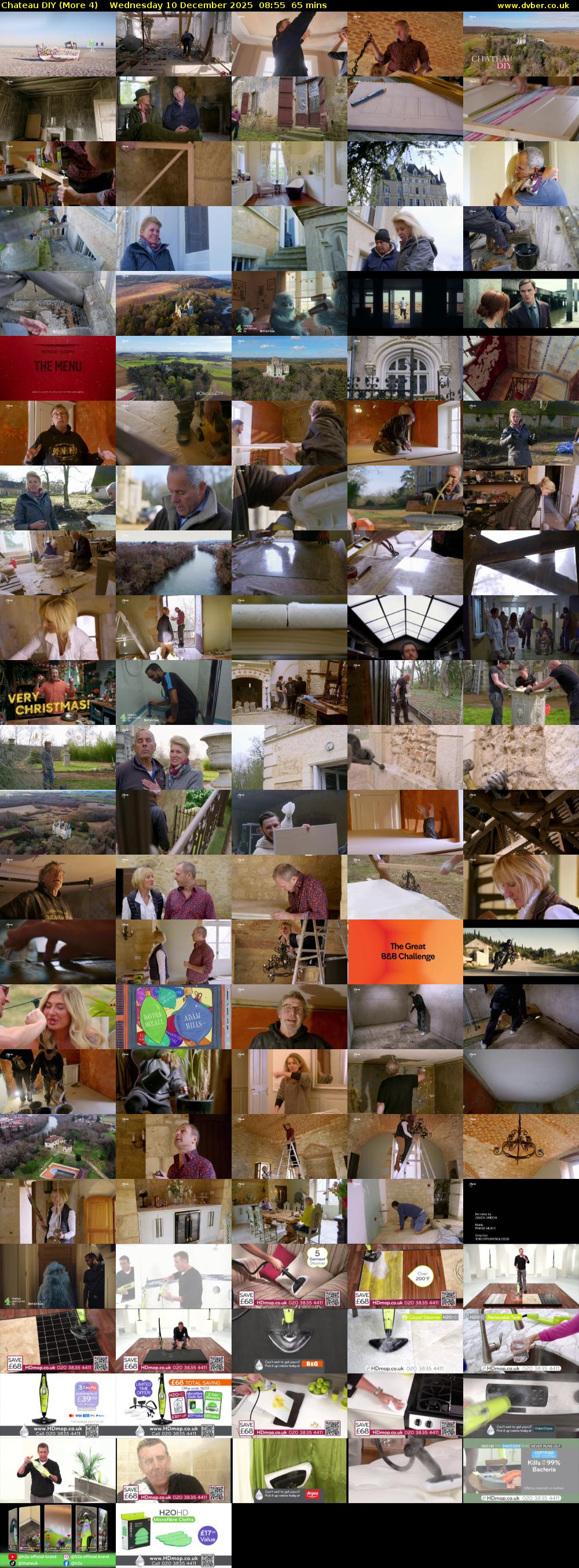 Chateau DIY (More 4) Wednesday 10 December 2025 08:55 - 10:00