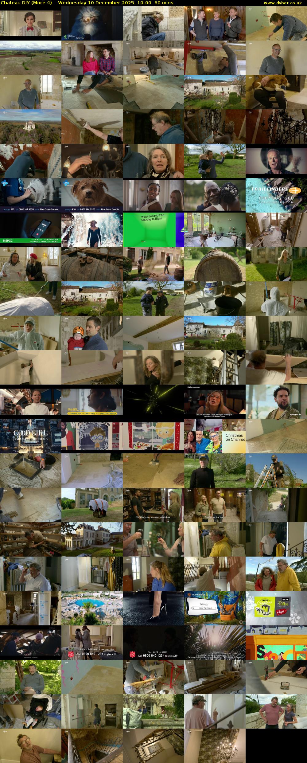 Chateau DIY (More 4) Wednesday 10 December 2025 10:00 - 11:00