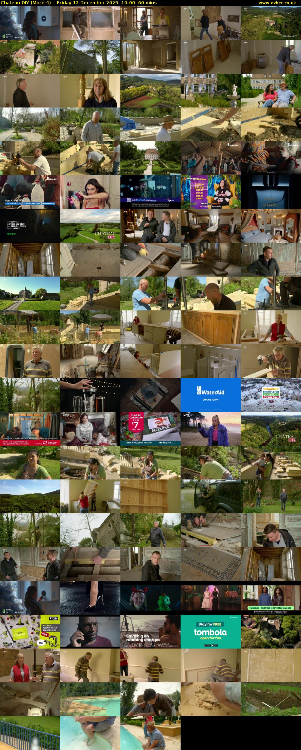 Chateau DIY (More 4) Friday 12 December 2025 10:00 - 11:00