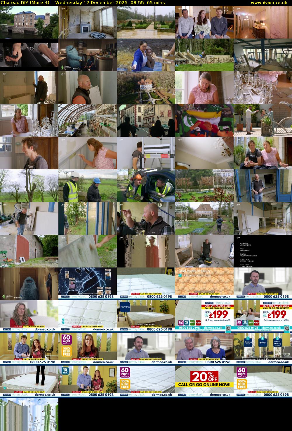 Chateau DIY (More 4) Wednesday 17 December 2025 08:55 - 10:00
