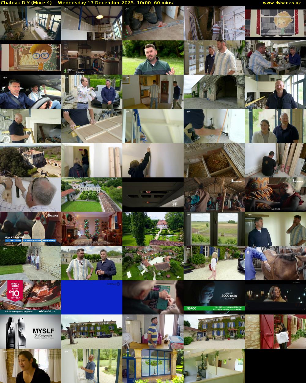 Chateau DIY (More 4) Wednesday 17 December 2025 10:00 - 11:00