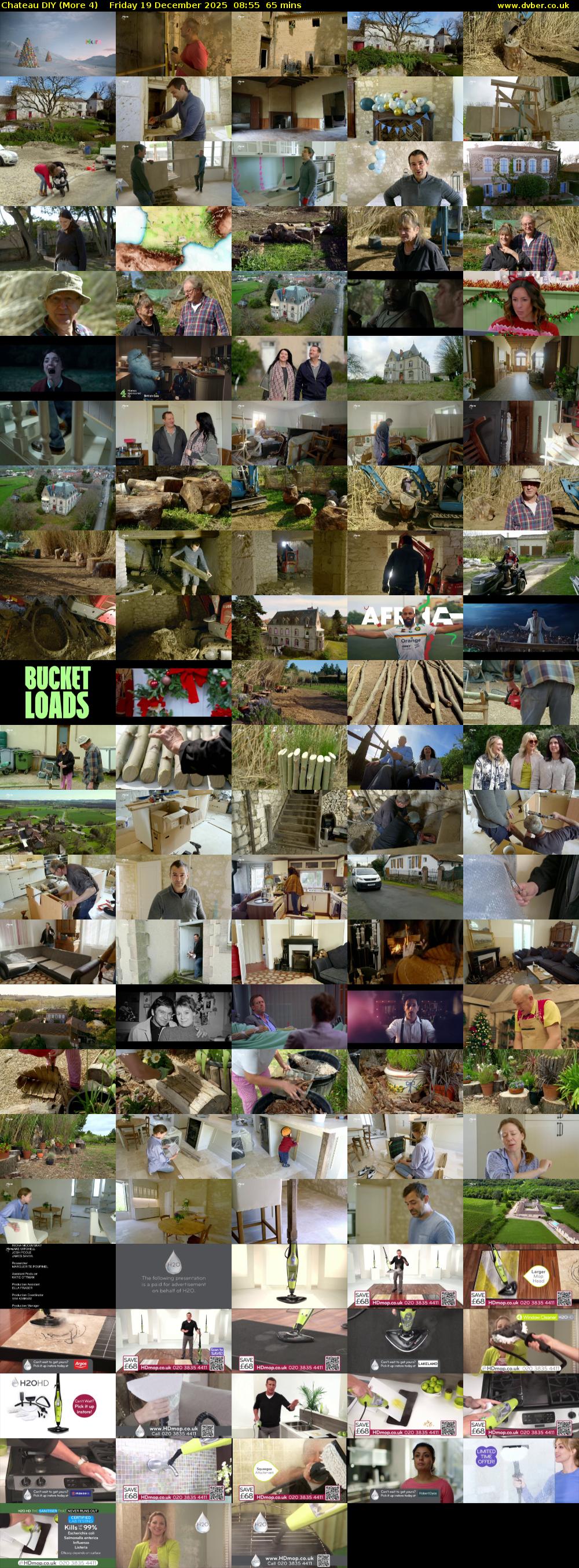 Chateau DIY (More 4) Friday 19 December 2025 08:55 - 10:00