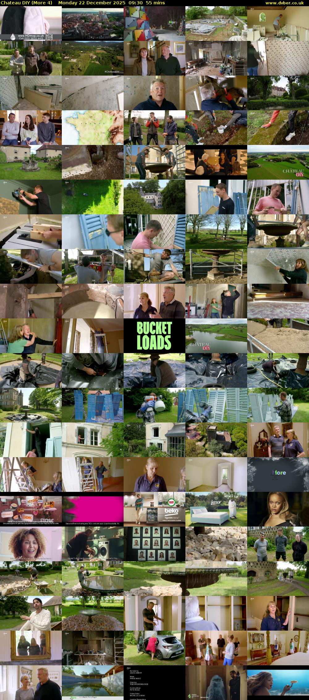 Chateau DIY (More 4) Monday 22 December 2025 09:30 - 10:25