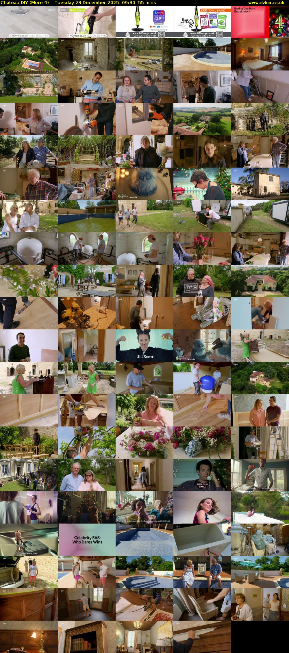 Chateau DIY (More 4) Tuesday 23 December 2025 09:30 - 10:25