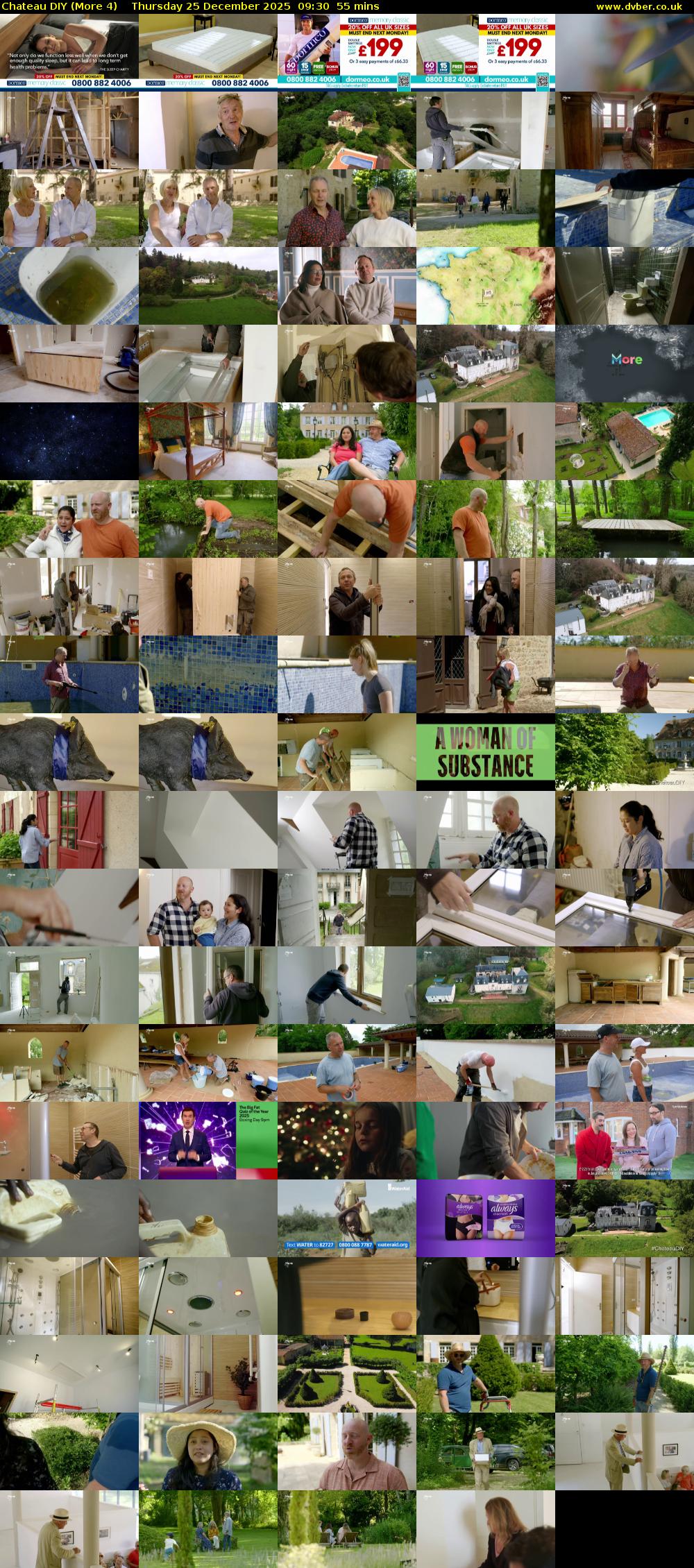 Chateau DIY (More 4) Thursday 25 December 2025 09:30 - 10:25