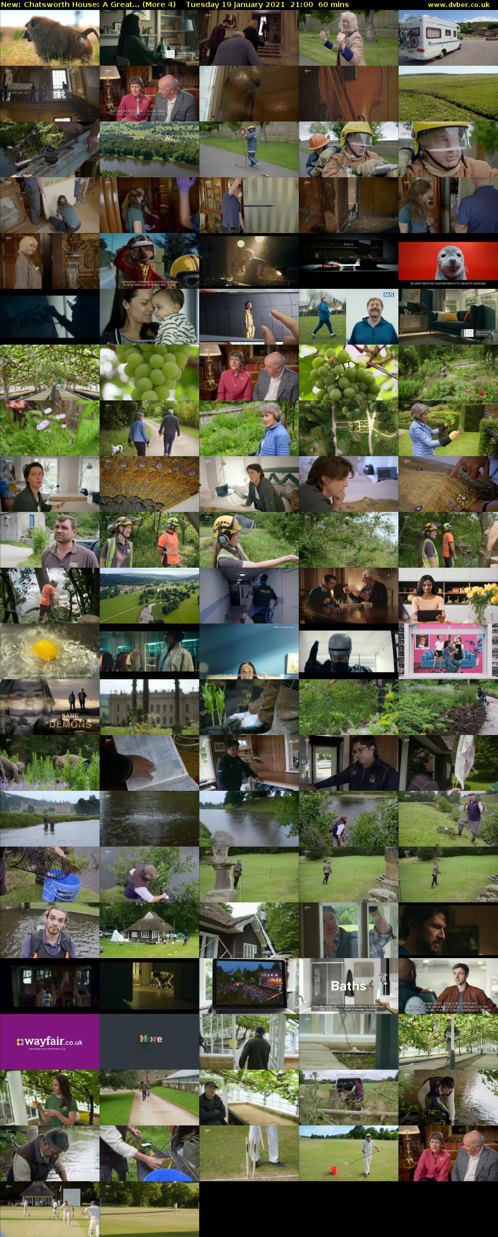 Chatsworth House: A Great... (More 4) Tuesday 19 January 2021 21:00 - 22:00