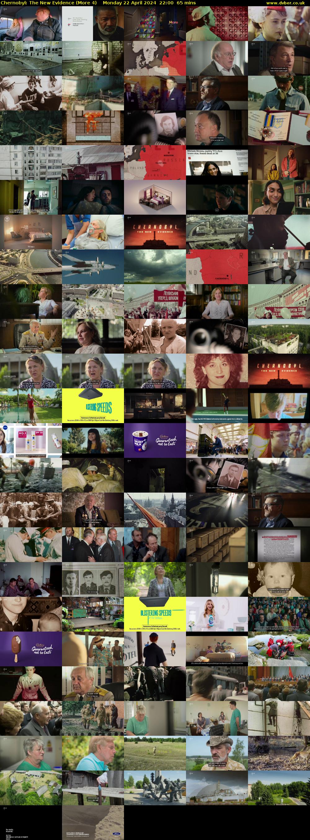 Chernobyl: The New Evidence (More 4) Monday 22 April 2024 22:00 - 23:05