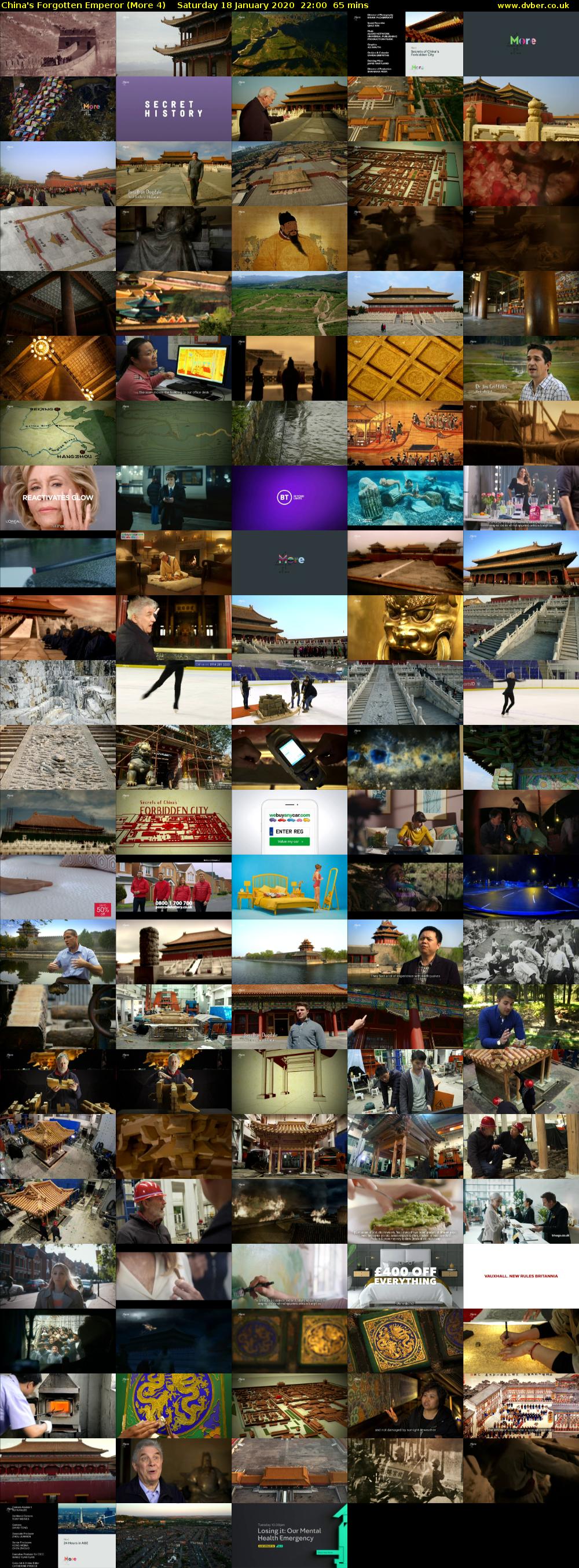 China's Forgotten Emperor (More 4) Saturday 18 January 2020 22:00 - 23:05