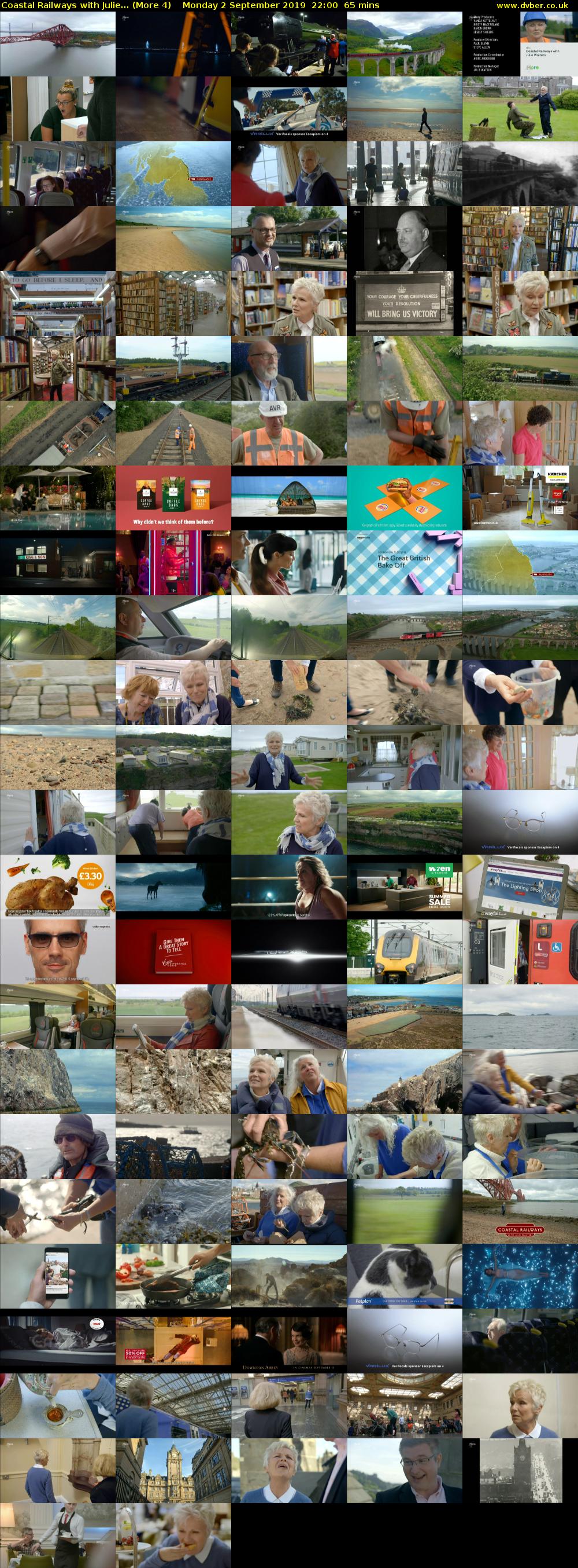 Coastal Railways with Julie... (More 4) Monday 2 September 2019 22:00 - 23:05