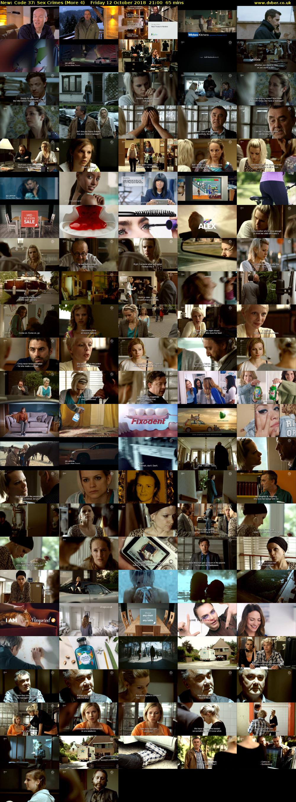 Code 37: Sex Crimes (More 4) Friday 12 October 2018 21:00 - 22:05