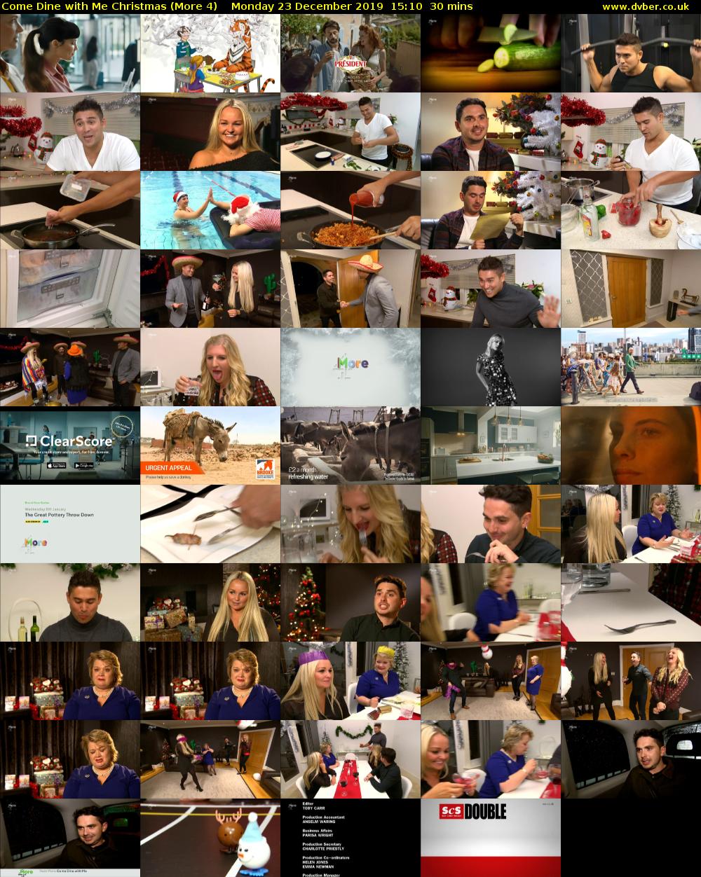 Come Dine with Me Christmas (More 4) Monday 23 December 2019 15:10 - 15:40