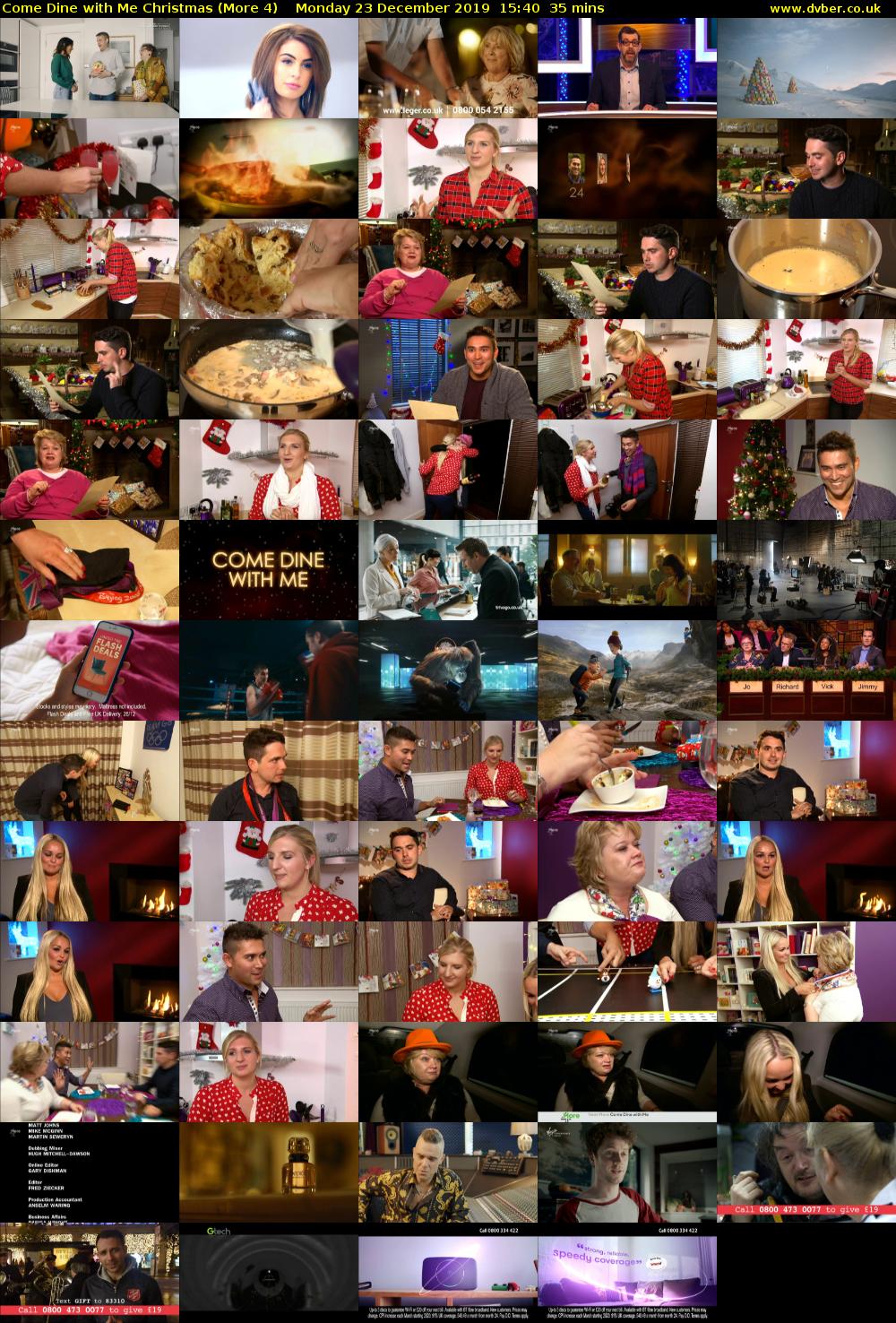 Come Dine with Me Christmas (More 4) Monday 23 December 2019 15:40 - 16:15