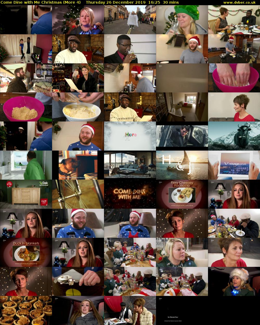 Come Dine with Me Christmas (More 4) Thursday 26 December 2019 16:25 - 16:55