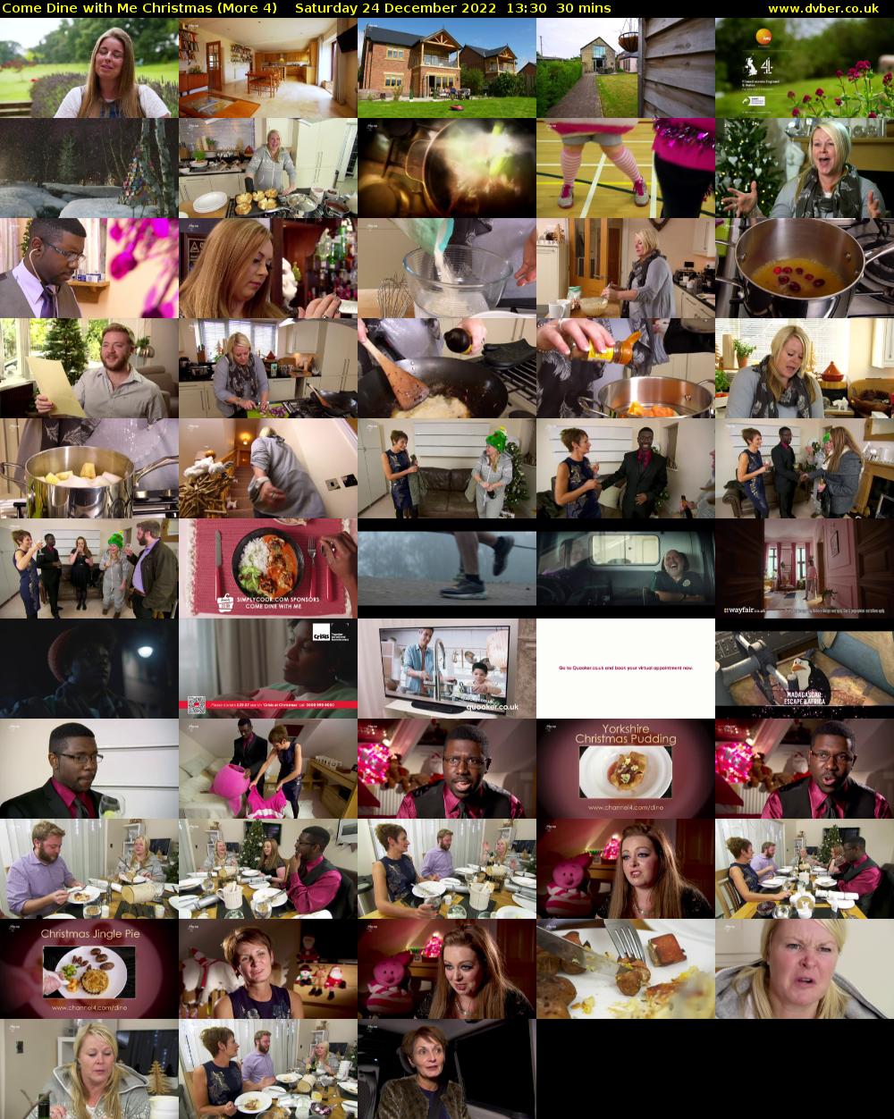 Come Dine with Me Christmas (More 4) Saturday 24 December 2022 13:30 - 14:00