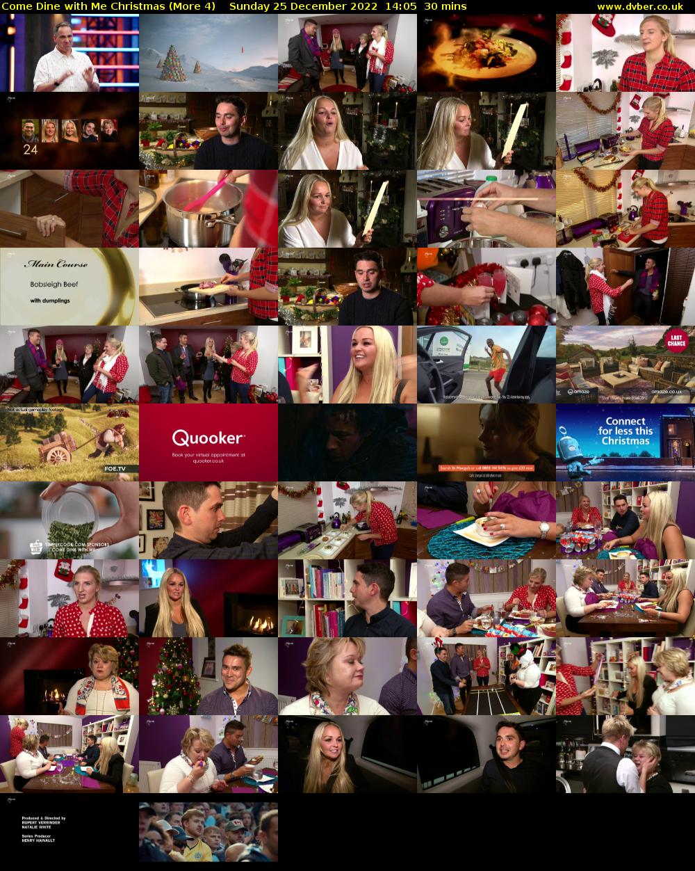 Come Dine with Me Christmas (More 4) Sunday 25 December 2022 14:05 - 14:35