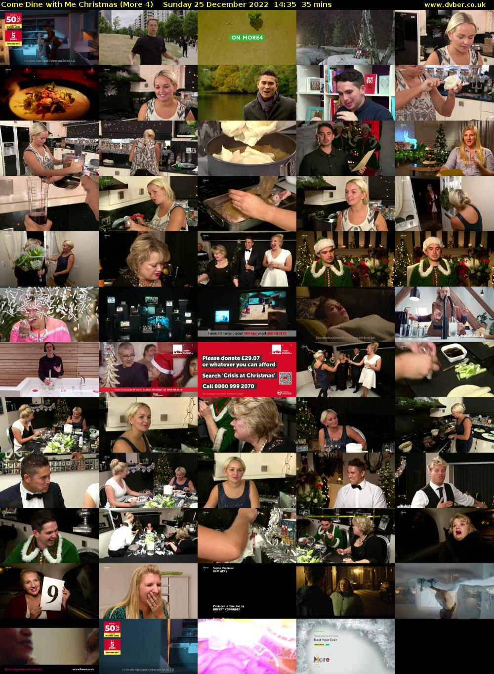 Come Dine with Me Christmas (More 4) Sunday 25 December 2022 14:35 - 15:10