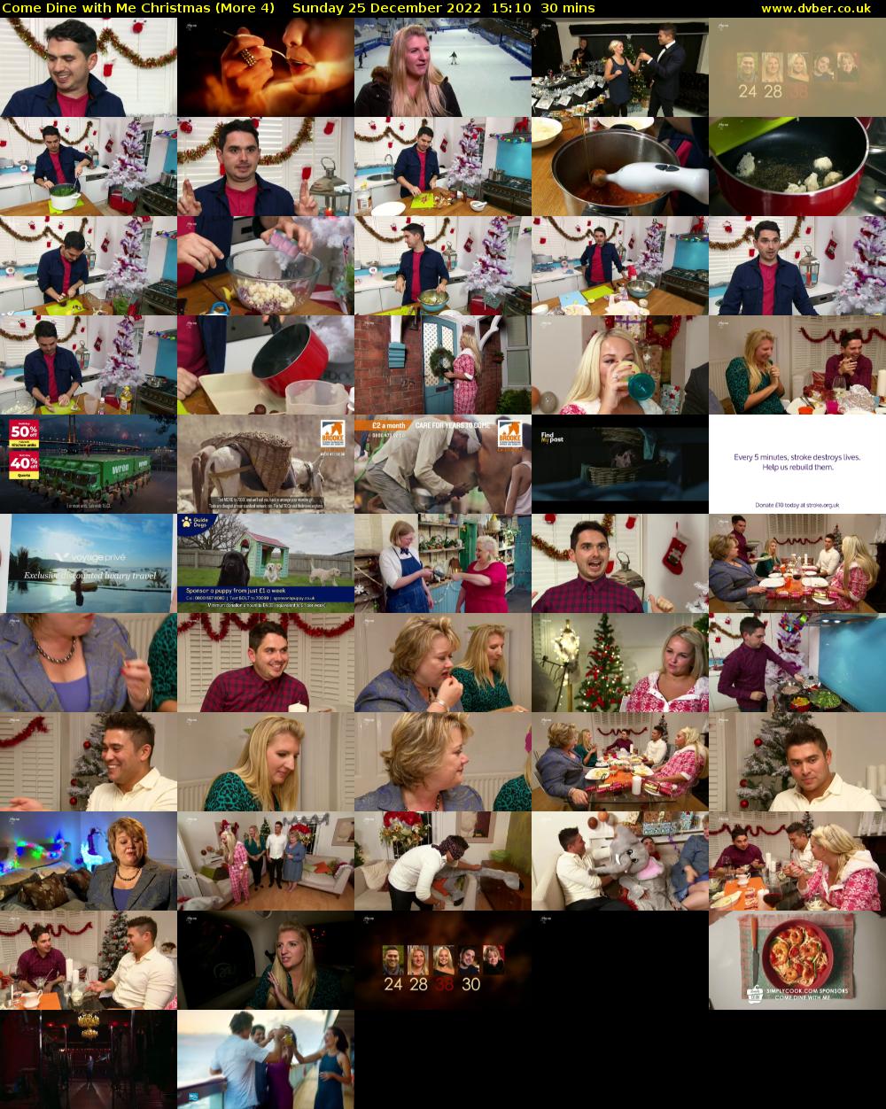 Come Dine with Me Christmas (More 4) Sunday 25 December 2022 15:10 - 15:40