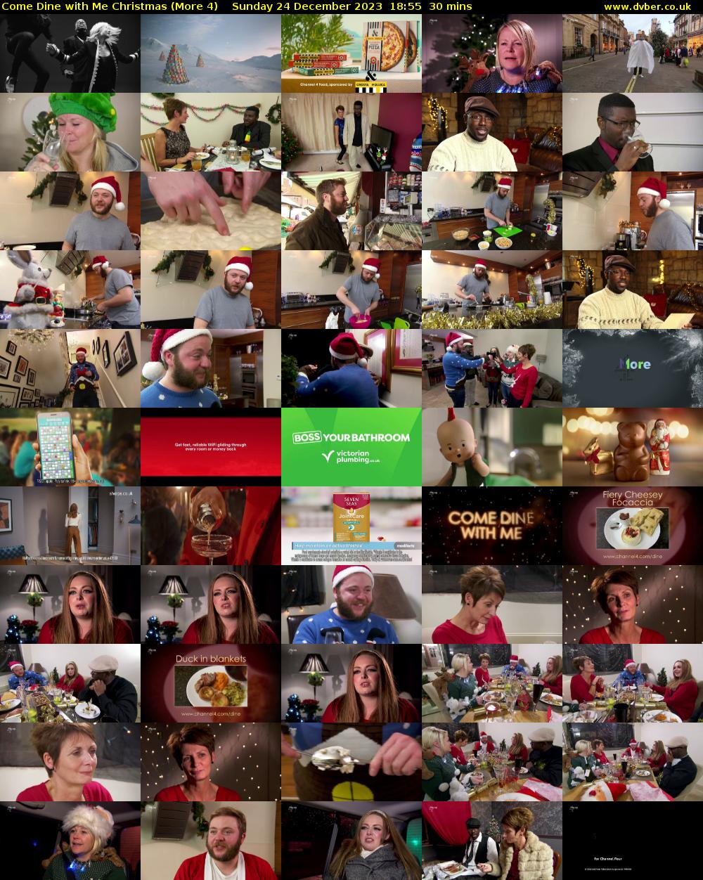 Come Dine with Me Christmas (More 4) Sunday 24 December 2023 18:55 - 19:25