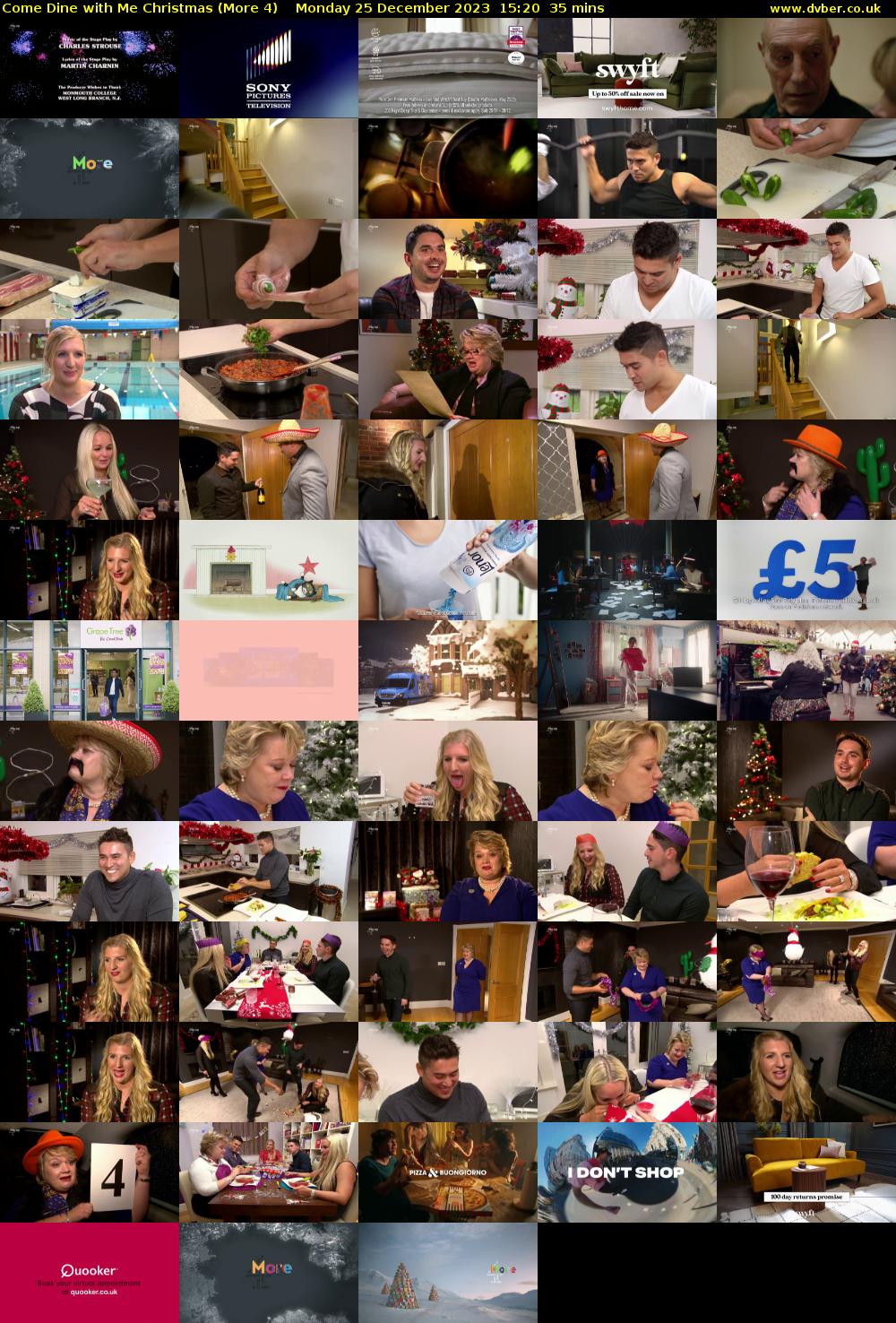 Come Dine with Me Christmas (More 4) Monday 25 December 2023 15:20 - 15:55