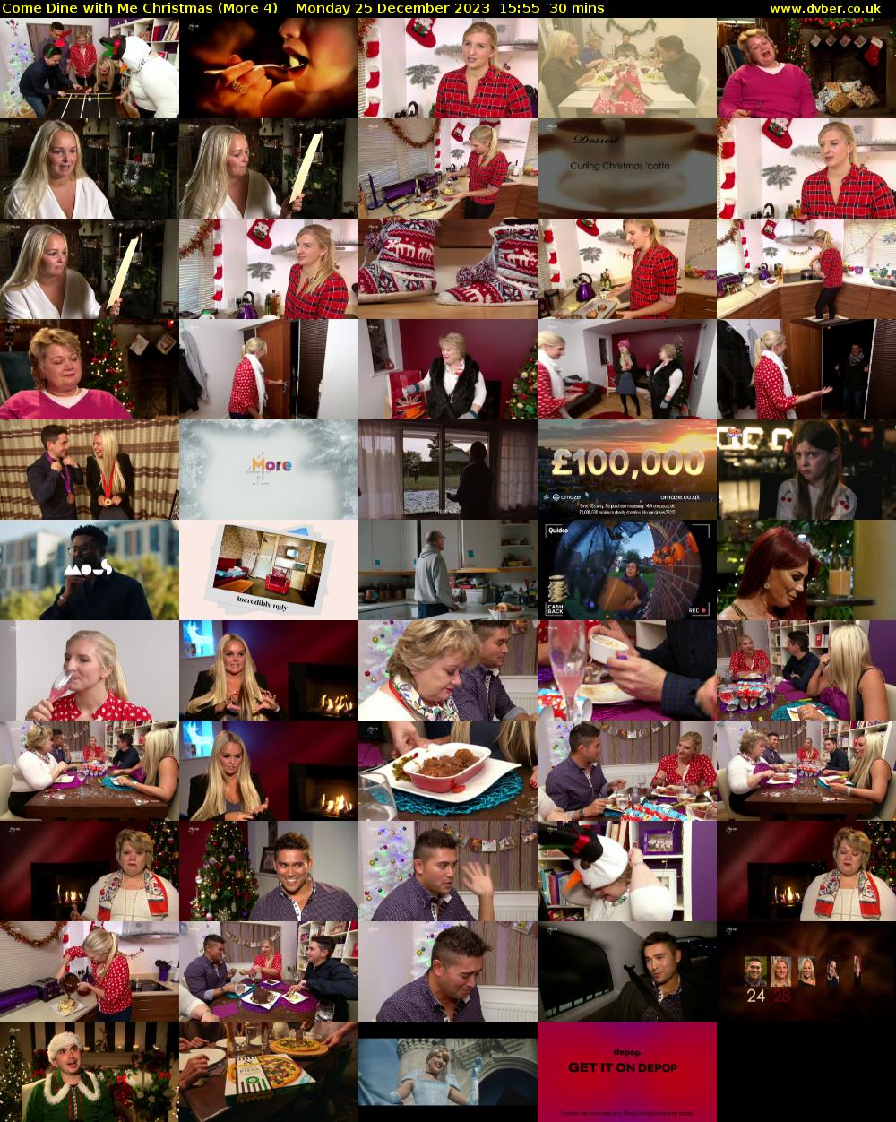 Come Dine with Me Christmas (More 4) Monday 25 December 2023 15:55 - 16:25
