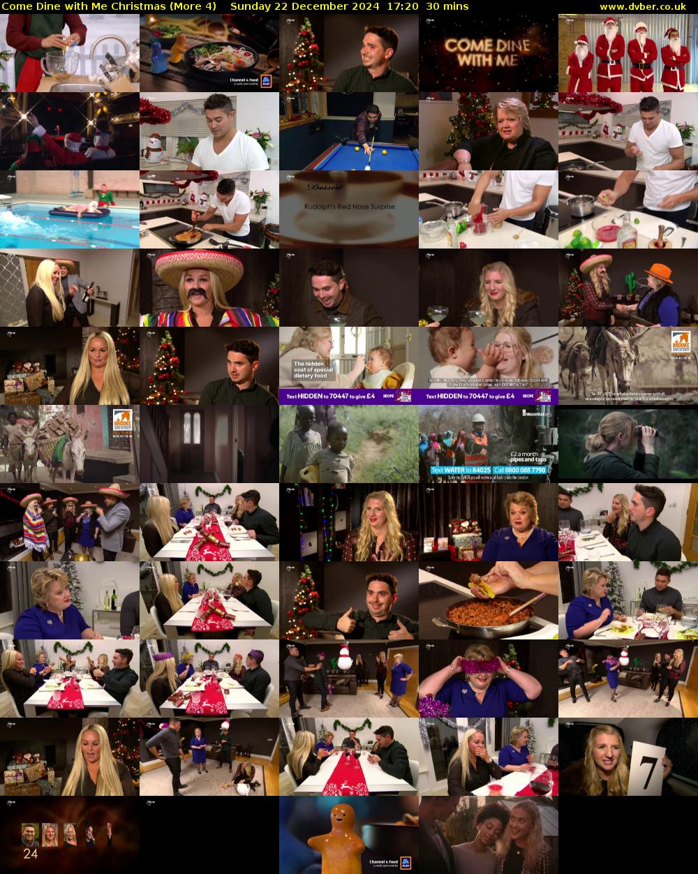 Come Dine with Me Christmas (More 4) Sunday 22 December 2024 17:20 - 17:50