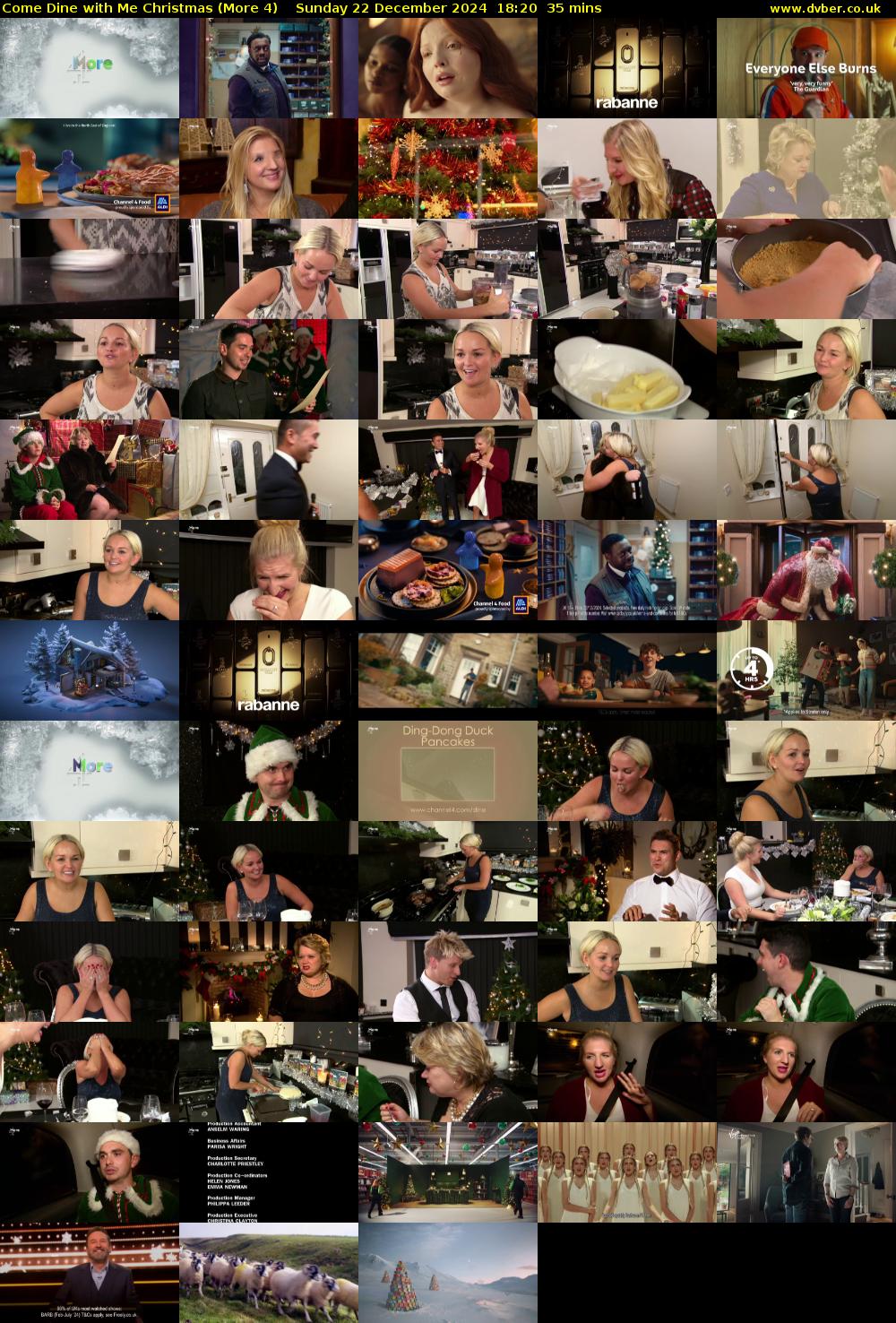 Come Dine with Me Christmas (More 4) Sunday 22 December 2024 18:20 - 18:55