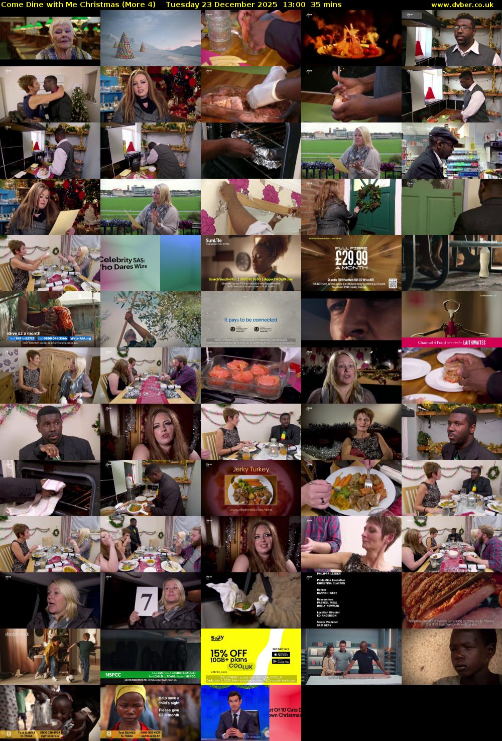 Come Dine with Me Christmas (More 4) Tuesday 23 December 2025 13:00 - 13:35
